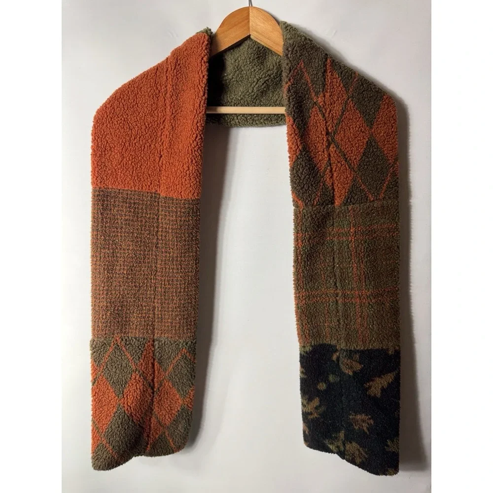 T.P. Saddleblanket x Tasha Polizzi Multicolor Orange Acrylic Blend Scarf